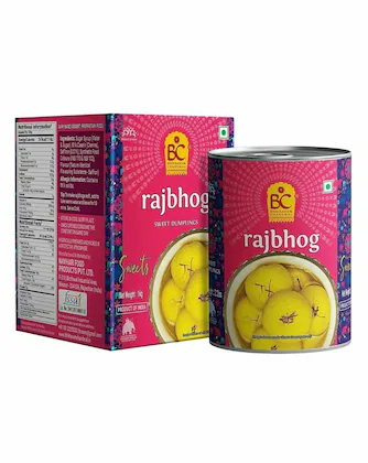 Bhikharam Chandmal Rajbhog 1 Kg – Soft, Juicy & Royal Indian Sweet